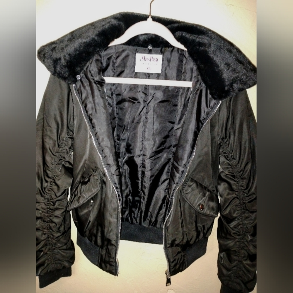 NWOT Miss Posh Black Women's Winter & Rain Jacket